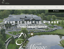 Tablet Screenshot of golfmirage.ca